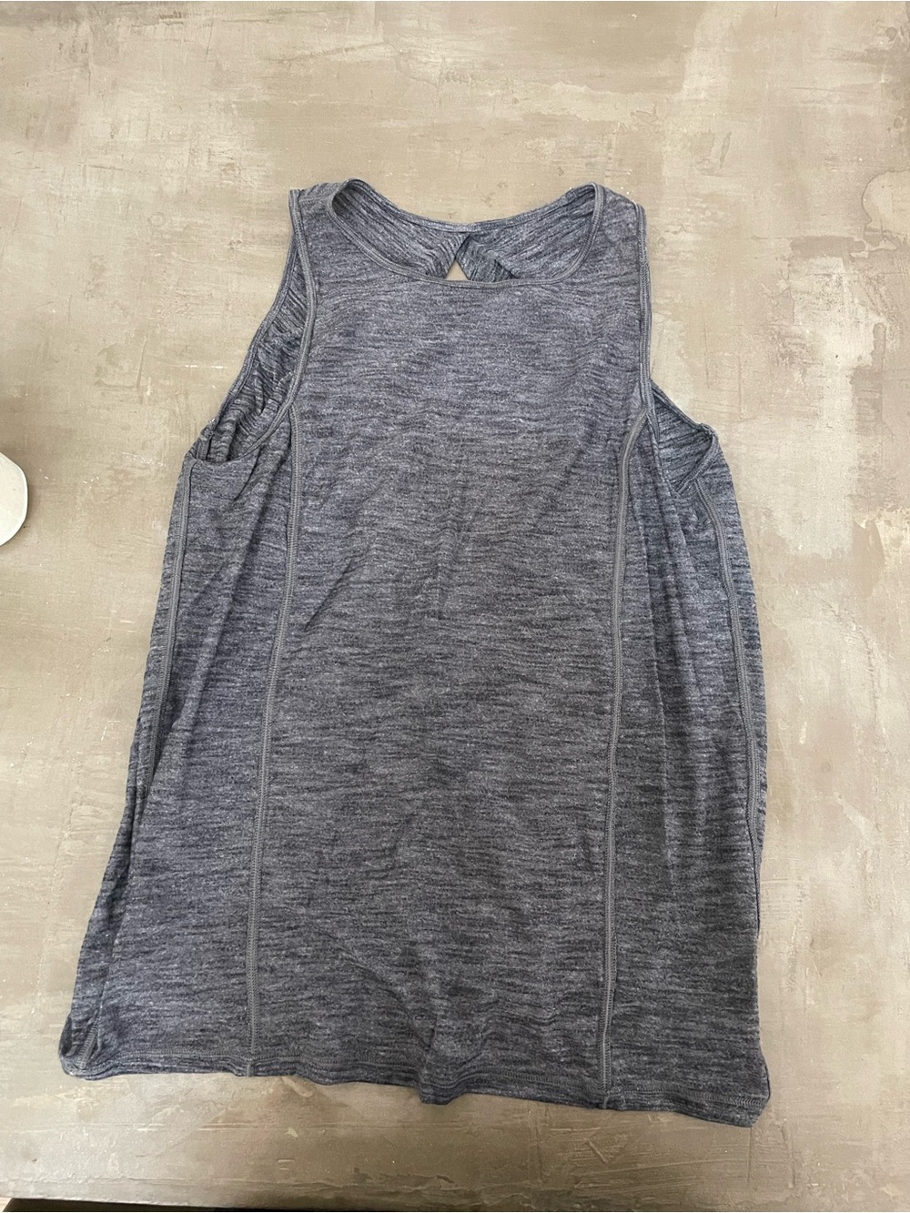 Lululemon Open Back Tank in Heather Gray